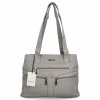 DĂĄmskĂĄ kabelka shopper bag Hernan svÄtle ĹĄedĂĄ 8006