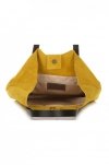 Kožené kabelka shopper bag Vittoria Gotti žlutá V8267