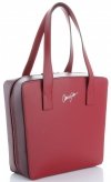Kožené kabelka kufřík Vittoria Gotti červená V6556