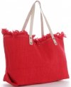 Kožené kabelka shopper bag Vittoria Gotti červená V5902