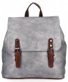 Dámská kabelka batůžek Herisson tmavě stříbrná 1552L2047