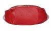 Kožené kabelka listonoška Genuine Leather červená A3