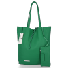 Kožené kabelka shopper bag Vittoria Gotti dračí zelená V775