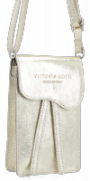 Kožené kabelka univerzální Vittoria Gotti zlatá V6256C