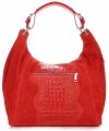 Kožené kabelka univerzální Vittoria Gotti červená V8397