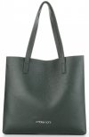 Kožené kabelka shopper bag Vittoria Gotti lahvově zelená V694150