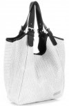 Kožené kabelka shopper bag Vittoria Gotti světle béžová V80050
