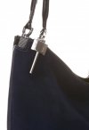 Kožené kabelka univerzální Silvia Rosa tmavě modrá SR2902