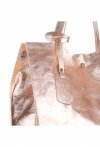 Kožené kabelka shopper bag Vera Pelle béžová 205454
