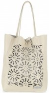 Kožené kabelka shopper bag Vittoria Gotti V577