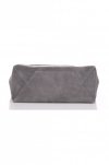 Kožené kabelka univerzální Genuine Leather šedá 808036