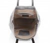 Kožené kabelka univerzální Genuine Leather světle šedá 808036