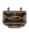 Kožené kabelka kufřík Vittoria Gotti šedá V816(1