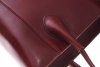 Kožená kabelka Genuine Leather dlouhé madla hnědá