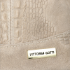 Kožené kabelka Vittoria Gotti světle béžová V101
