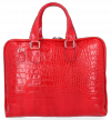 Kožené kabelka aktovka Vittoria Gotti červená V871