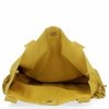 Kožené kabelka shopper bag Vittoria Gotti žlutá VPOS9