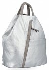 Dámská kabelka batůžek Hernan stříbrná HB0136-Lsr