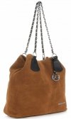 Kožené kabelka shopper bag Vittoria Gotti zrzavá V3081