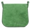 Kožené kabelka listonoška Genuine Leather lahvově zelená 0003