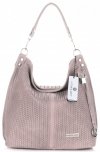 Kožené kabelka shopper bag Vittoria Gotti pudrová růžová V80051