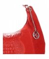 Kožené kabelka univerzální Vittoria Gotti červená V8397