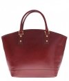 Kožené kabelka shopper bag Genuine Leather hnědá 11A