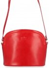 Kožené kabelka listonoška Genuine Leather červená E4098