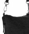 Kožené kabelka listonoška Genuine Leather černá 85A