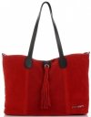 Kožené kabelka shopper bag Vittoria Gotti červená V3076