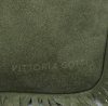 Kožené kabelka listonoška Vittoria Gotti zelená V5511C