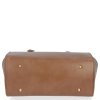 Kožené kabelka kufřík Genuine Leather zemitá 2222