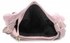 Kožené kabelka listonoška Vittoria Gotti pudrová růžová V414D