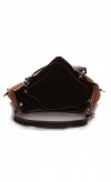 Kožené kabelka listonoška Genuine Leather hnědá 517