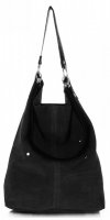 Kožené kabelka shopper bag Vittoria Gotti černá V3292C
