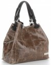 Kožené kabelka shopper bag Vittoria Gotti zemitá V692754