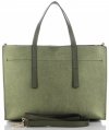 Kožené kabelka kufřík Vittoria Gotti zelená V3223