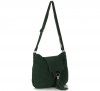 Kožené kabelka listonoška Genuine Leather lahvově zelená 4022