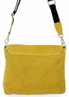 Bőr táska levéltáska Vittoria Gotti sárga DB52