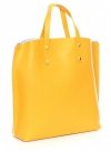 Bőr táska shopper bag Genuine Leather sárga 6047