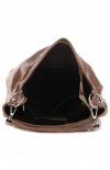 Bőr táska shopper bag Vittoria Gotti barna V8420