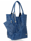Bőr táska shopper bag Vittoria Gotti jeans B22