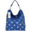 Bőr táska univerzális Vittoria Gotti kék V3077