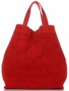 Bőr táska shopper bag Vera Pelle piros A19
