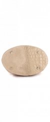 Bőr táska levéltáska Genuine Leather bézs 0723