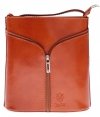 Bőr táska levéltáska Genuine Leather vörös 208