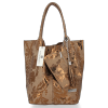 Bőr táska shopper bag Vittoria Gotti földszínű V2472