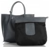 Bőr táska shopper bag Vittoria Gotti szürke V355