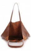 Bőr táska shopper bag Vittoria Gotti barna V602