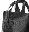 Bőr táska shopper bag Genuine Leather fekete K216